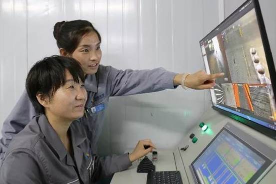 6163银河线路检测中心矿冶智能行车项目试用效果良好（高玲 摄）