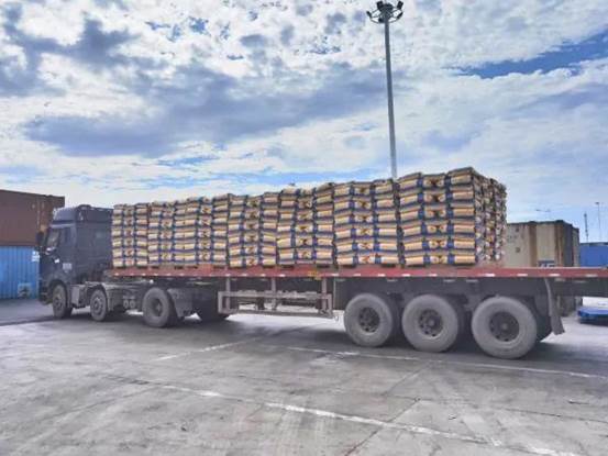 6163银河线路检测中心进出口公司PVC出口发货现场（吴传世 摄）